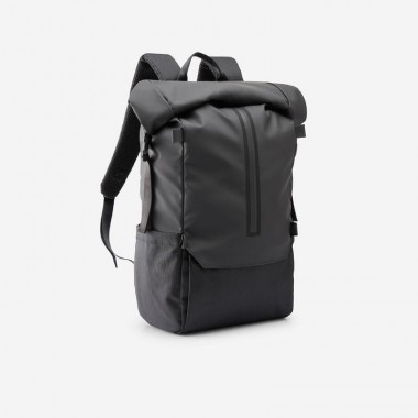 Туристический Рюкзак QUECHUA Rolltop с Карманом для Ноутбука 29л 47×27×15 см Черный