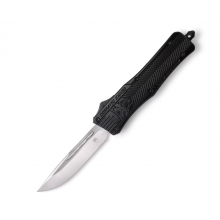 Складной Пружинный Нож CobraTec D2 Large CTK-1 OTF Spring Knife Черный 06CT010