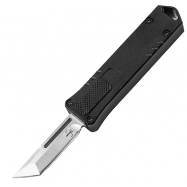 Складной Пружинный Нож Boker Черний Plus Micro USB OTF Tanto 01BO972