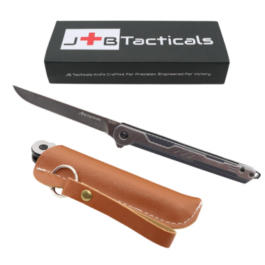 Складной Нож JB Tacticals Knife 10 с Чехлом Черный