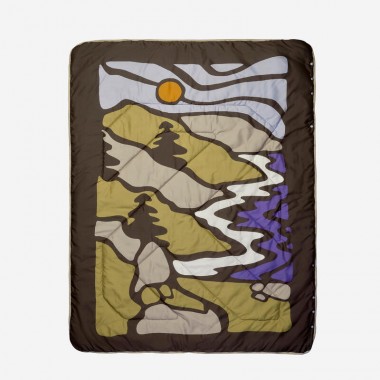 Туристическое Одеяло для Кемпинга QUECHUA 175 x 135 см 3-в-1 Comfort Коричневый
