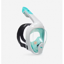 Полнолицевая Детская Маска Subea Easybreath Freetalk XS (от 4 до 10 лет) для Плавания, Ныряния, Снорклинга Бирюза без Чехла