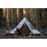 Туристическая Палатка с Тамбуром QUECHUA Tepee 5.2 из Поликотона Пятиместная Двухкомнатная Водонепроницаемая