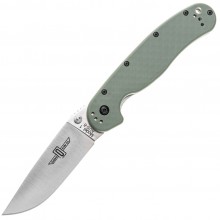 Складной Нож Ontario RAT-1 Silver Plain OD Зеленый (8848OD)