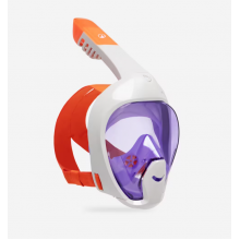 Полнолицевая Детская Маска Subea Easybreath Freetalk XS (от 4 до 10 лет) для Плавания, Ныряния, Снорклинга Фиолетовый 