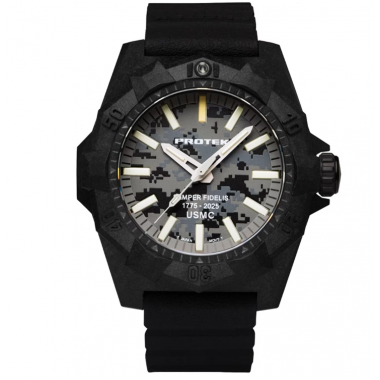  Мужские Часы ProTek PT4109SFC USMC Carbon Dive Синий 4109SFC 