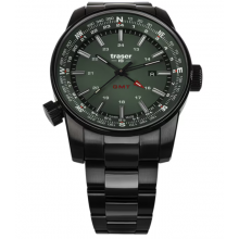 Швейцарские Мужские Часы Traser P68 Pathfinder GMT PSS Зеленый 109525 Швейцарские Мужские Часы Traser P68 Pathfinder GMT PSS Зеленый 109525