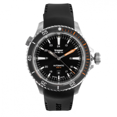 Швейцарские Мужские Часы Traser P67 Diver Automatic Черный 110322