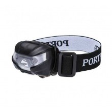 Налобный Фонарь Portwest Белый и Красный Свет (100 Люмен) c USB Разъемом Черный
